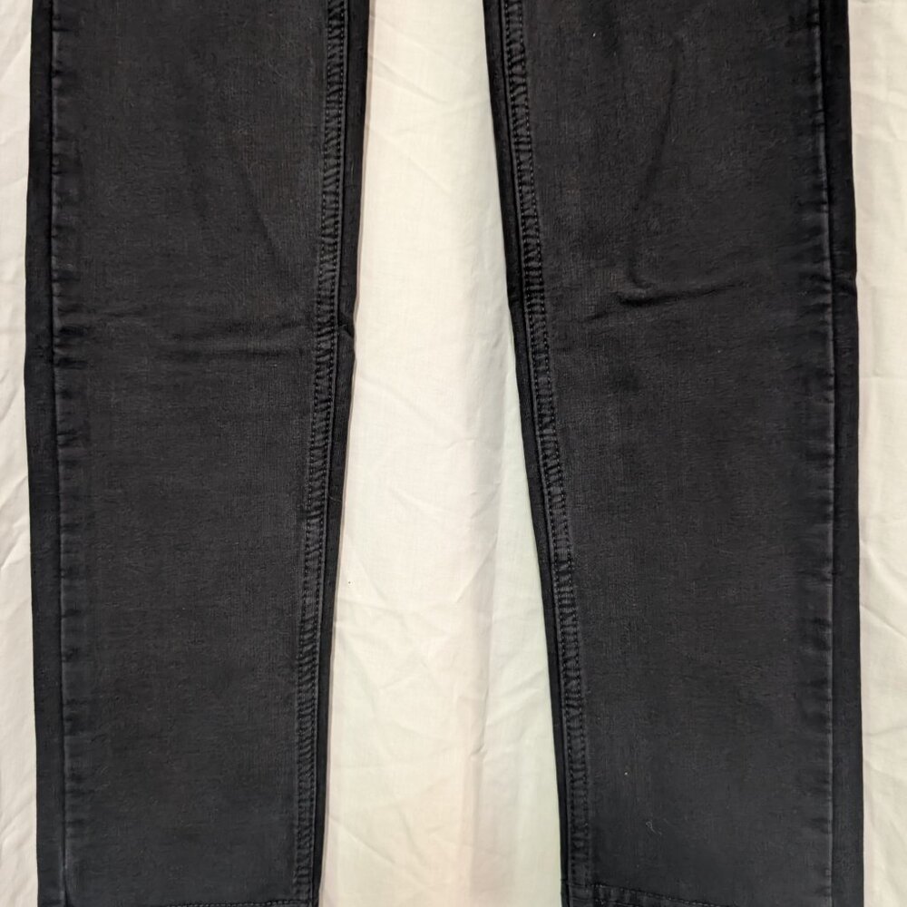 Black Low Rise Skinny Jeans, Size 40 Stretch - Picture 3 of 13